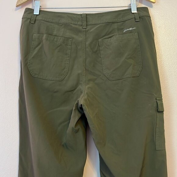 Eddie Bauer Cargo Hiking Pant Gorpcore Outdoor Active Lightweight Green Sz 8 - Picture 4 of 8